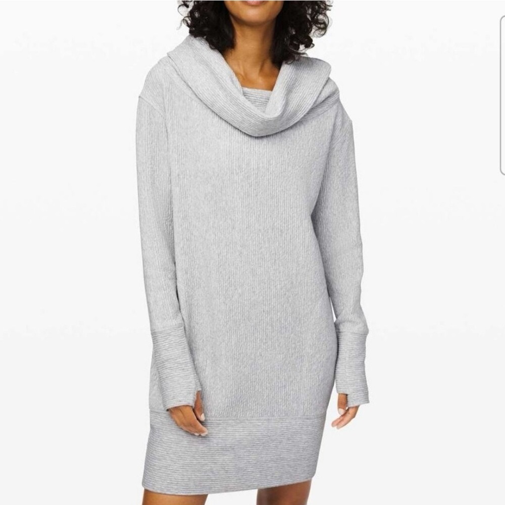 lululemon athletica Gray Long Sleeve Dress